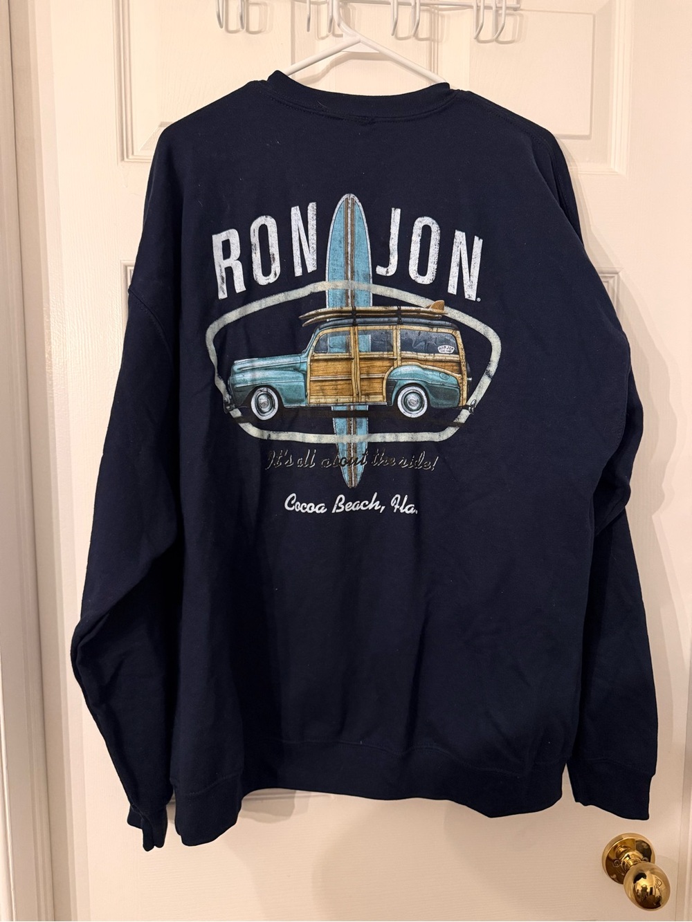 NWT Ron Jon Surf Shop Navy Crewneck Sweatshirt